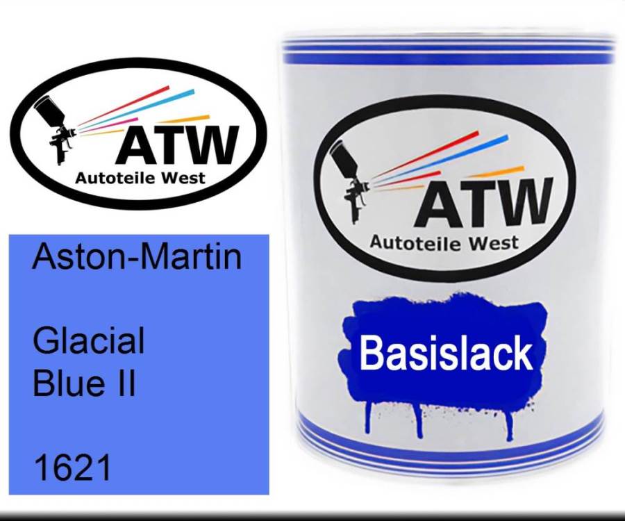 Aston-Martin, Glacial Blue II, 1621: 1L Lackdose, von ATW Autoteile West.